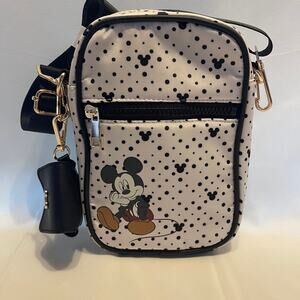 Bio world-Disney-Black and White Mickey Mouse Crossbody Bag & Tech Pouch